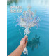 Bride's Wedding Crown and Scepter, Wedding Bouquet, Finished Handmade Product, Material Kit, Gift for Best Friend's Wedding