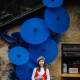 New Chinese-Style Decorative Oil-Paper Umbrella Craft Umbrella Installation Outdoor Waterproof National Style Display Backdrop Window Display Hanging Decoration