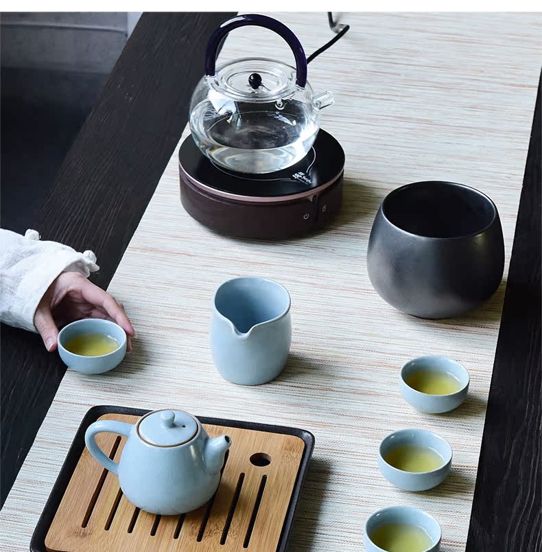 Restoring ancient ways become precious little ceramic kung fu tea sets tea tray household dry tea tea tea leaves cylinder washing water to wash water jar