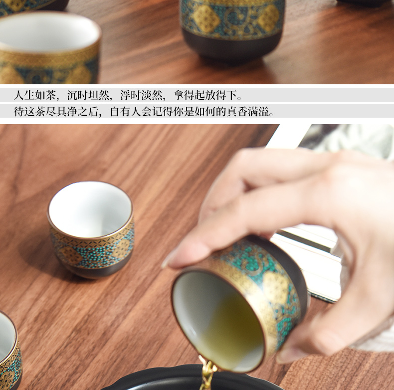 Become precious little to restore ancient ways ancient teapot teacup ceramic kung fu tea set suit household contracted teapot single pot