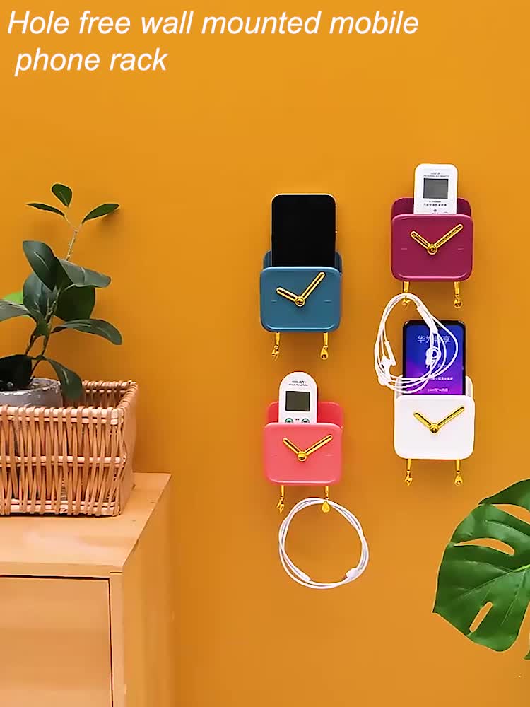 Multipurpose Wall Mounted Plastic Holder Wire Organizer Self Adhesive