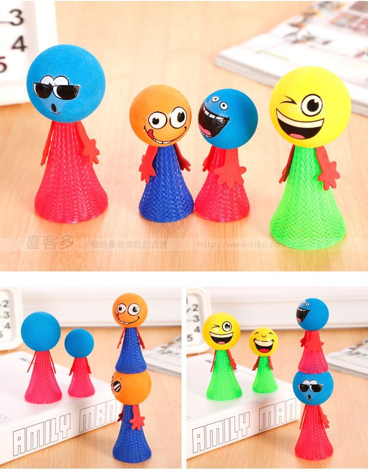 Dễ thương Sáng tạo Mới lạ Bounce Biểu hiện Đồ chơi Vui nhựa Tricky Man Búp bê Đồ chơi Đồ chơi Quà tặng - Thể thao ngoài trời / Casual / Triditional Đồ chơi