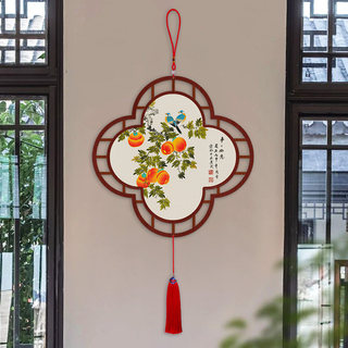 Shishi ruyi chinese knot hanging decoration living room high-end entry door auspicious pendant entrance hall restaurant new chinese style decorative painting