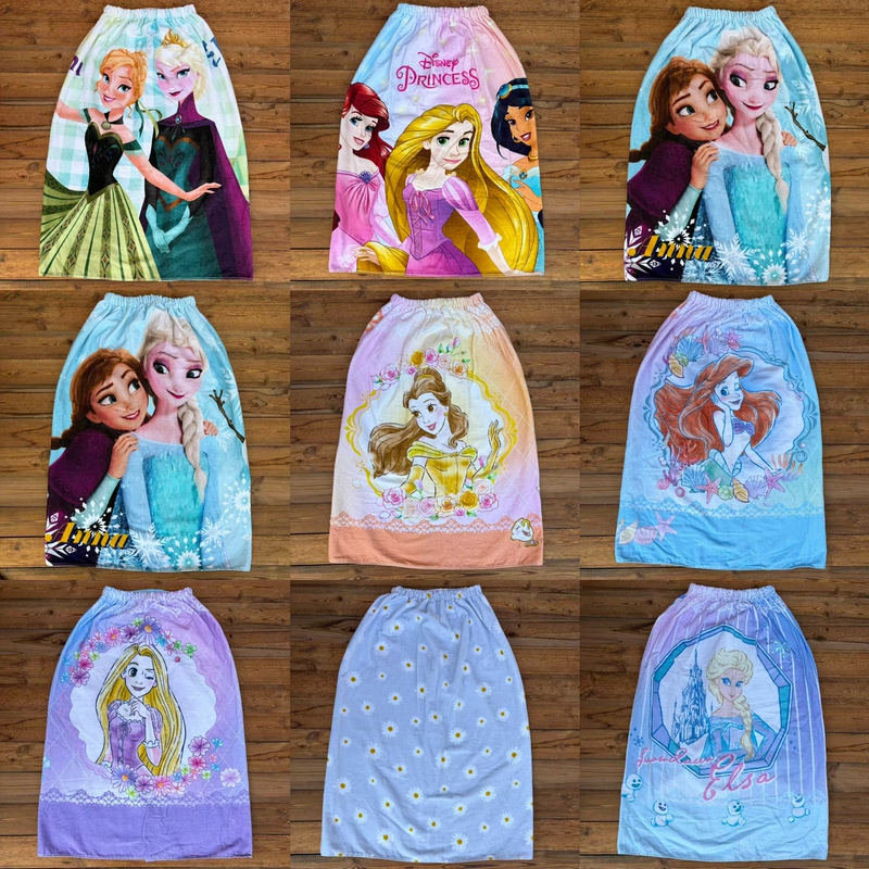 Princess Elsa Pure Cotton Bath Skirt, Snow White Ariel Mermaid Women's Bath and Swimming Wrap, Soft and Absorbent, Daily Use Princess Elsa Pure Cotton Bath Skirt, Snow White Ariel Mermaid Women's Bath and Swimming Wrap, Soft and Absorbent, Daily Use