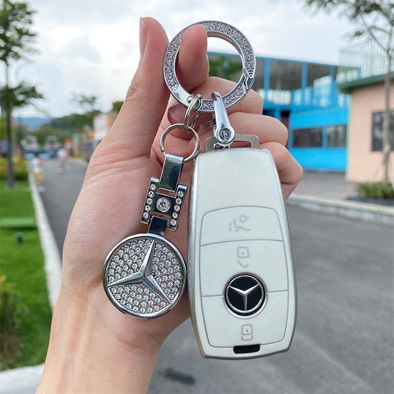 Mercedes new C-class E-class GLC300L 260L e300l E260 key case buckle E350 A200 women's car shell