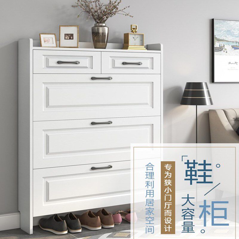 Tipper shoe cabinet ultra-thin home door large-capacity porch cabinet simple modern storage cabinet dust-proof storage artifact