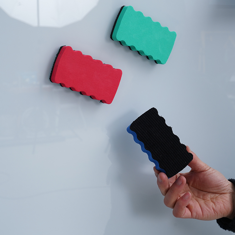 Whiteboard Erasable magnetic blackboard erasable glass whiteboard Children's creative drawing whiteboard Brushed office eraser self-magnetic solid pen wipe large magnetic adsorption force glass whiteboard special eraser