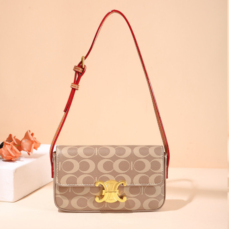 Hong Kong Kitty Pet Bag Universal Package Girl 2021 Screwup Door Printing Method Stick Package Retro Armpit underpack tide 1910