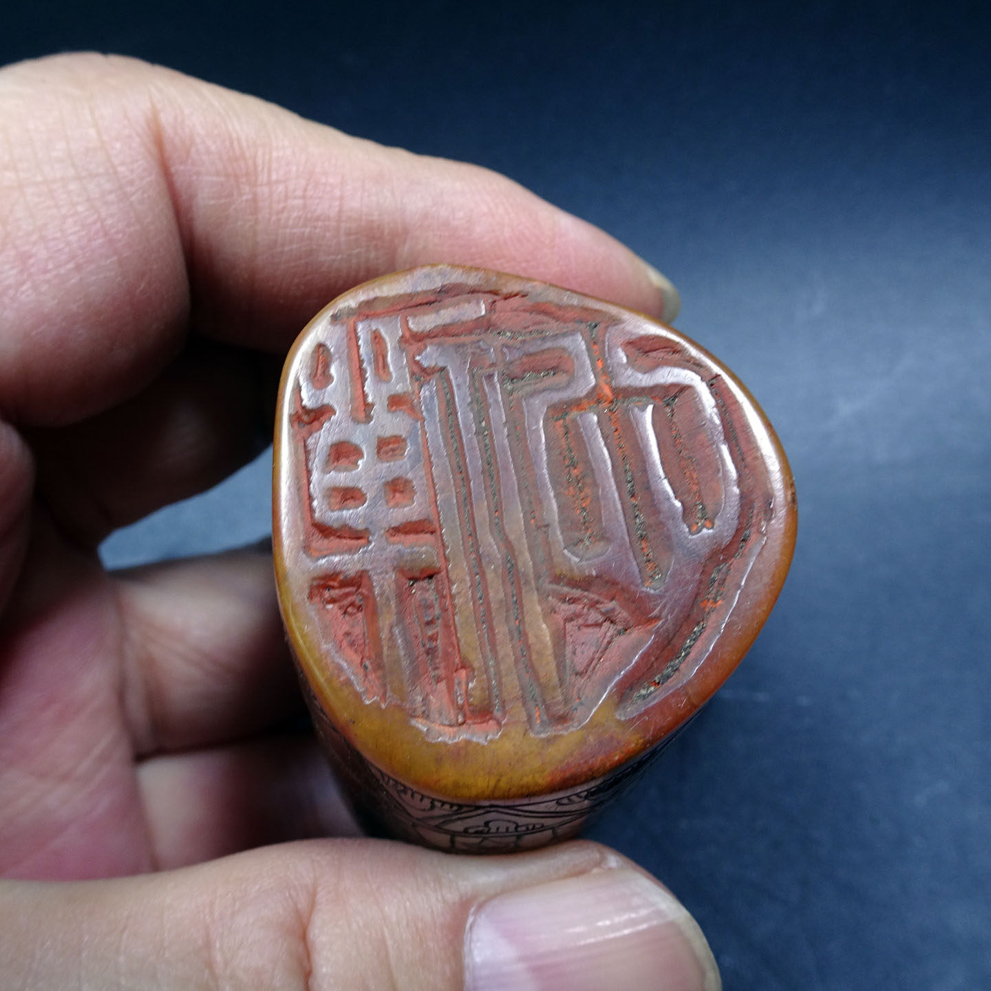 天師鍾馗の印鑑・寿山石极品月尾紫彫り｜宗教美術｜吴昌碩