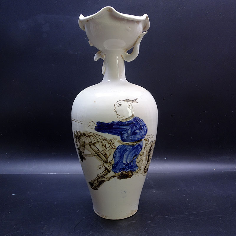 古美術】☆旧家蔵出品☆AY905 宋代 汝窯 花口洗 古陶磁器