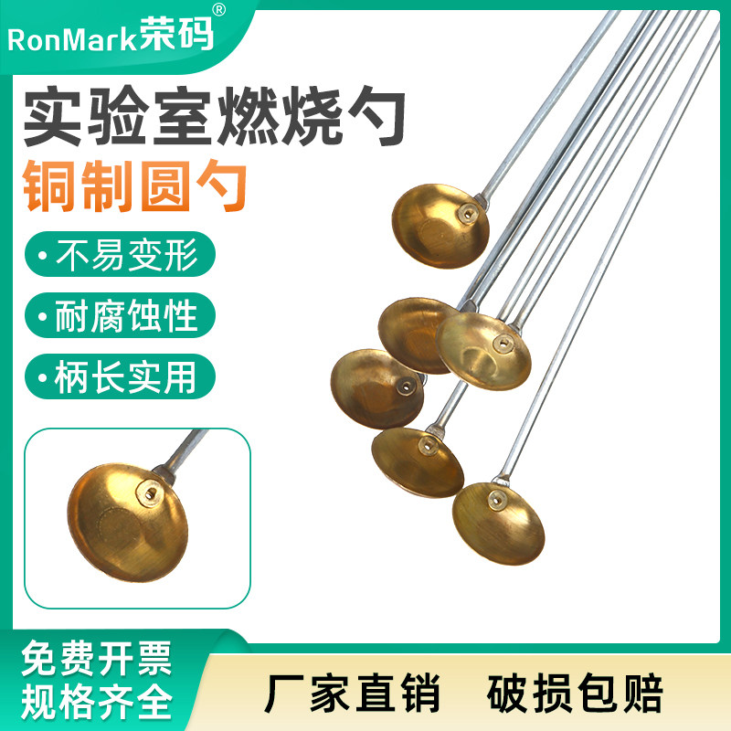 教学仪器铜燃烧匙 燃烧勺 实验燃烧专用 不锈钢勺化学实验教学实验