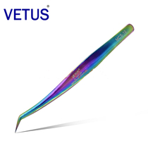 VETUS tweezers MCS-19 gold feather clamp stainless steel anti-acid and corrosion resistant and beautiful mascara
