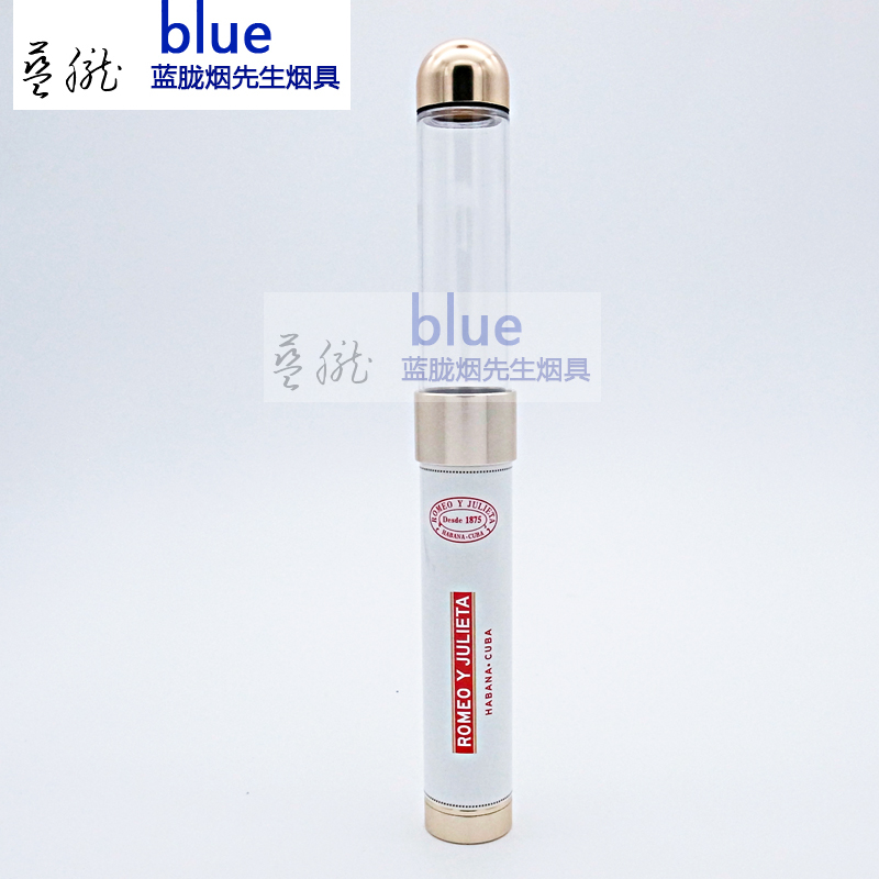 Cigar Humidor Tube Portable Cigar Tube Spring Adjustment With Hole Punch Suction Crystal Stone Humidor Tube