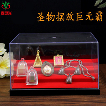 Thai craft card for table transparent dust cover Buddha niche revered and elegant and versatile swing piece