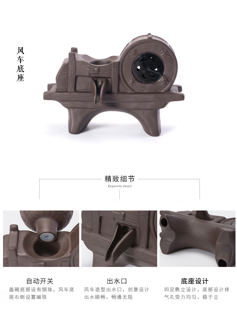 Lazy people fit tea set teapot household kung fu tea cups semi - automatic I and contracted office ceramics