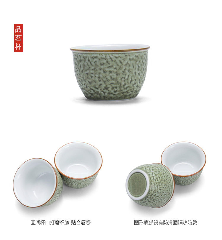 Semi automatic kung fu tea set suit small set of creative home office teapot teacup ceramic lazy people make tea