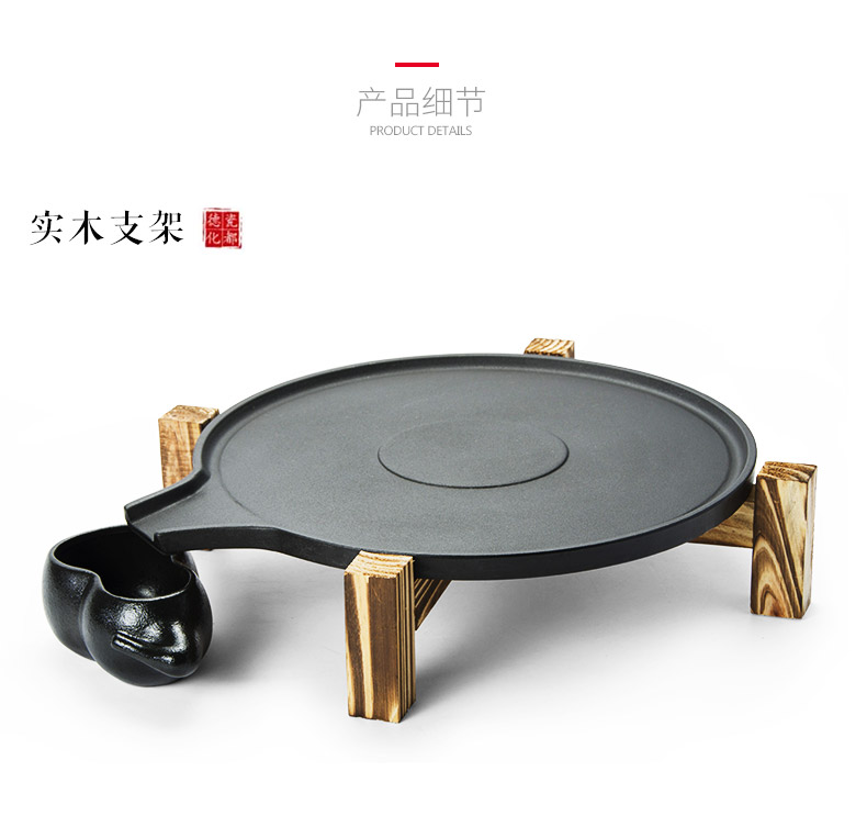 Jane quality ceramic dry terms Taiwan tea tray was creative household contracted circular storage tray was kung fu tea water small tea table