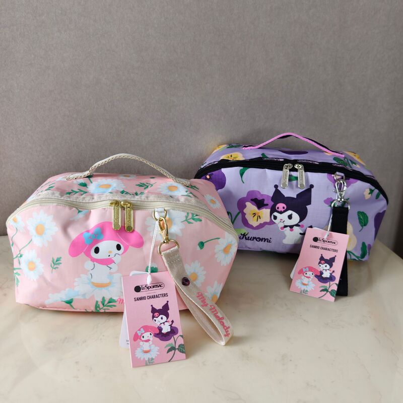 Kuromi Clutch Bag Cosmetic Bag Wrist Bag Frog Mouth Cosmetic Bag Frog Mouth