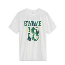 Pure cotton loose beach sweater short-sleeved seaside vacation T-shirt mens round neck youth half sleeve base shirt tide