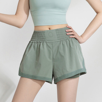 Sports shorts womens anti-walking loose thin quick-drying running high waist casual outdoor wear yoga pants