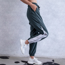 QSQG sports pants womens loose leg closure fitness pants running training quick-drying breathable yoga pants womens summer