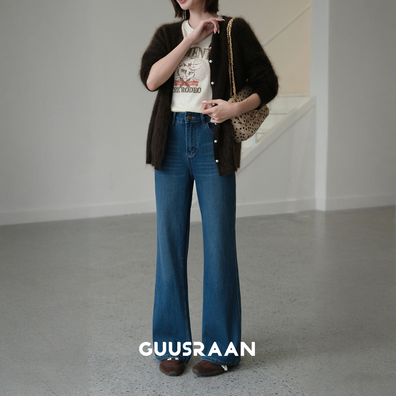 Capsules Highly Recommend the "Eight-Sided Elastic Bandage." | Workwear High-Waisted Slim-Fitting Straight-Leg Bootcut Jeans Capsules Highly Recommend the "Eight-Sided Elastic Bandage." | Workwear High-Waisted Slim-Fitting Straight-Leg Bootcut Jeans