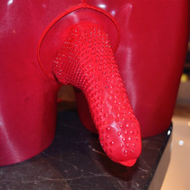 Mens jj set of stockings ankle-length pants socks oil shiny tight base sexy ultra-thin silicone massage grain functional socks