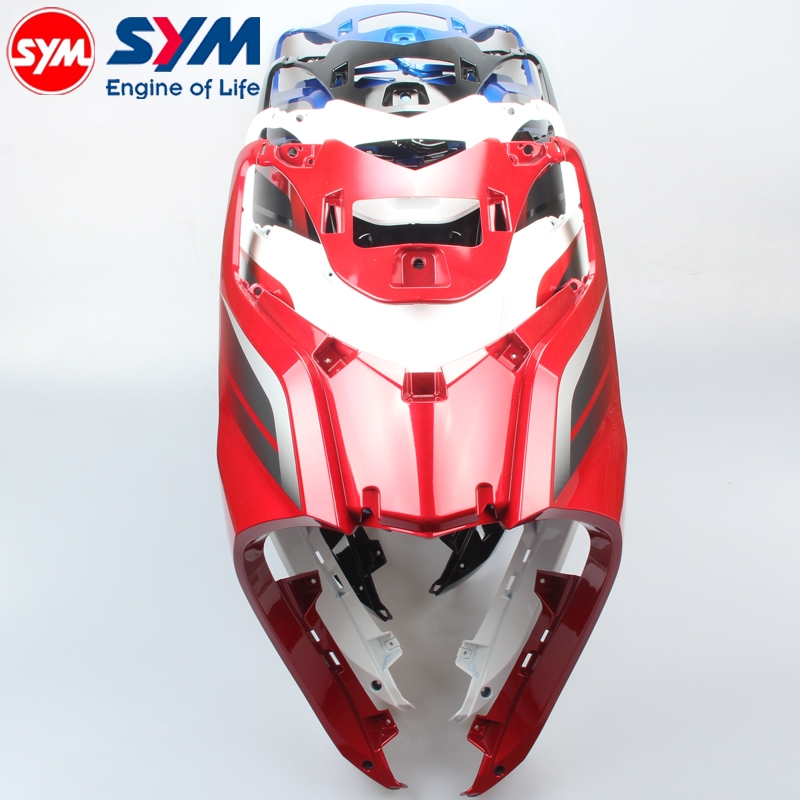 Sanyang XS125T-21 Humvee front panel front panel front large plate red black white blue 