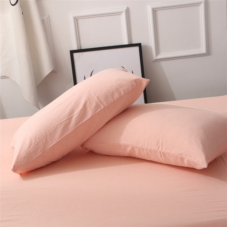 Bông giặt gối bông cotton đôi bông đơn giản màu rắn lưới gối người lớn hai gối mây