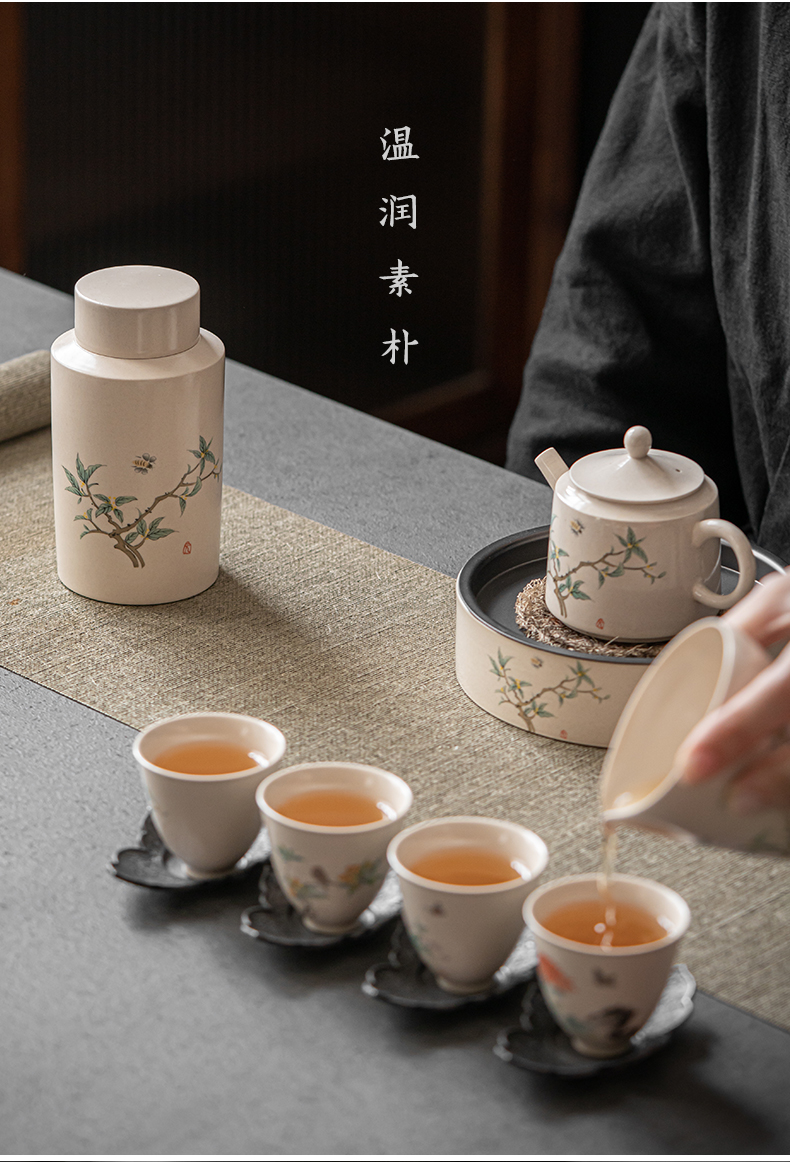 The Self - "appropriate content and receives caddy fixings POTS of jingdezhen vintage Japanese ceramic small POTS make tea tea art