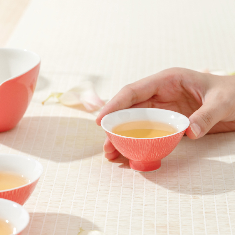 The Self - "appropriate content carmine sample tea cup kung fu tea cups suit small tea tea cups jingdezhen manually