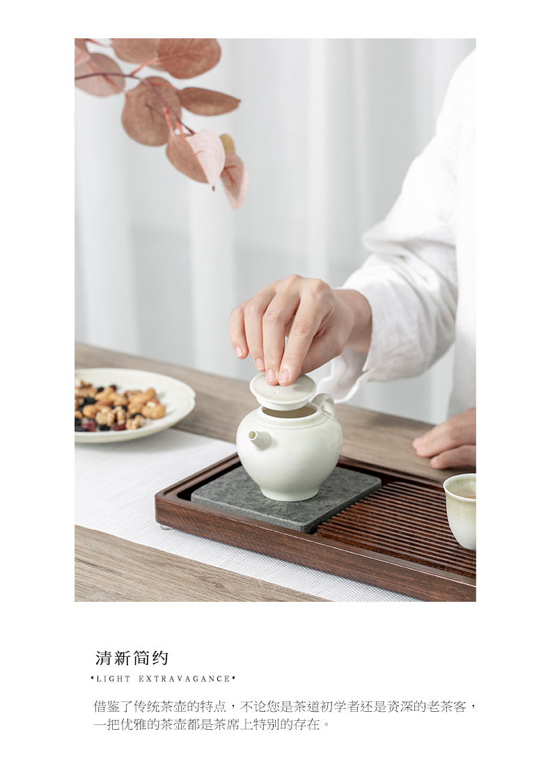 The Self - "appropriate physical plant ash jingdezhen ceramic teapot manual teapot tea set tea kungfu single pot