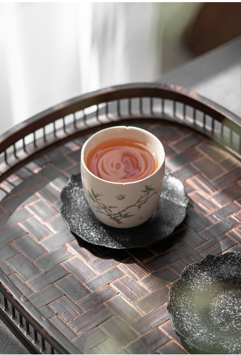 The Self - "appropriate content master cup sample tea cup of jingdezhen ceramic cups retro hand - made kung fu tea cup kunfu tea