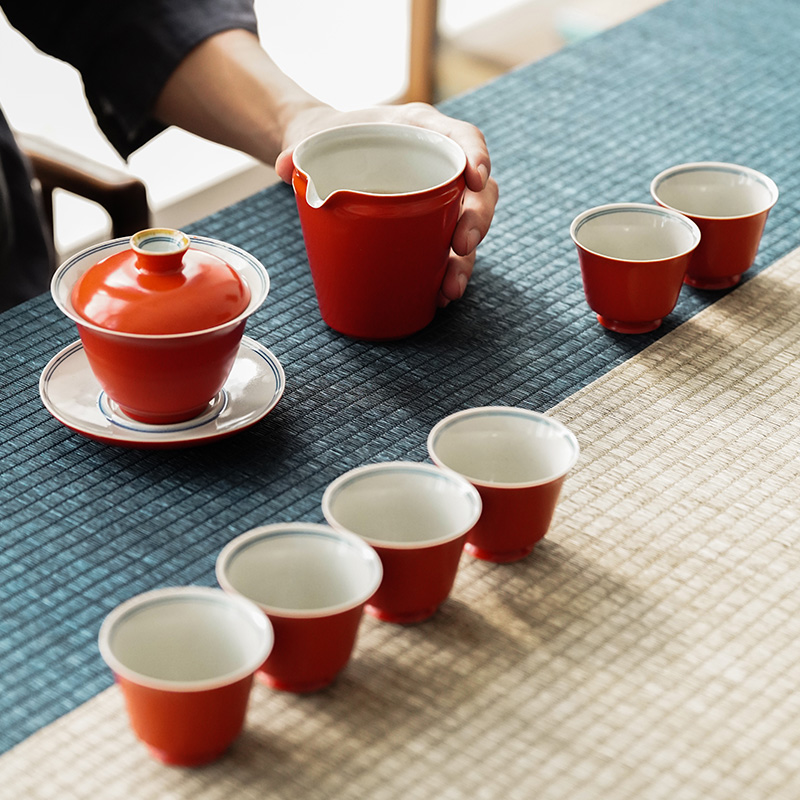 The Self - "jingdezhen undressed ore coral red tea is tea tea set ceramic fair keller points using a single male sea. A cup of tea