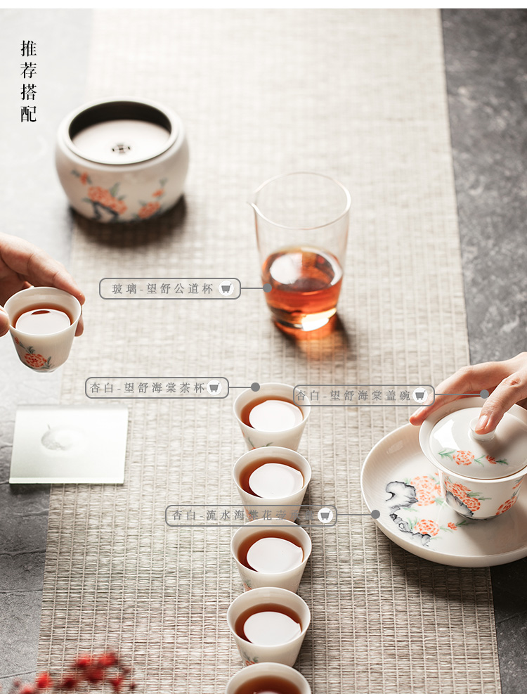 The Self - "appropriate content of jingdezhen hand - made built in hot water bucket tin cover water jar tea cup washing dry wash tea accessories kung fu