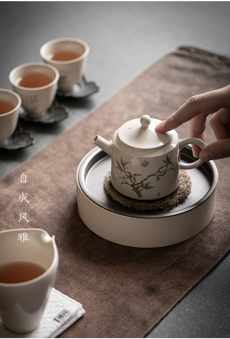 The Self - "appropriate content teapot tea jingdezhen ceramic teapot single pot of restoring ancient ways of household little teapot Japanese single