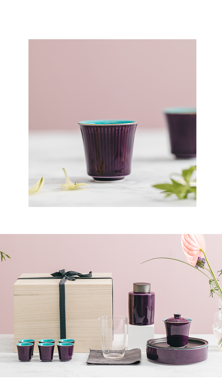 The Self - "appropriate content of jingdezhen ceramic sample tea cup cup palace restoring ancient ways platycodon grandiflorum purple kung fu noggin single CPU restoring ancient ways