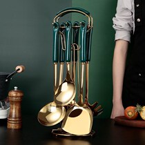 Spatula Stainless steel shovel thickened kitchen supplies Daquan cooking shovel rice soup spoon colander frying shovel household German