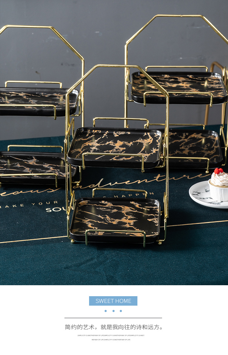 European dessert table furnishing articles ceramic cake tray display wedding table buffet tea afternoon tea heart