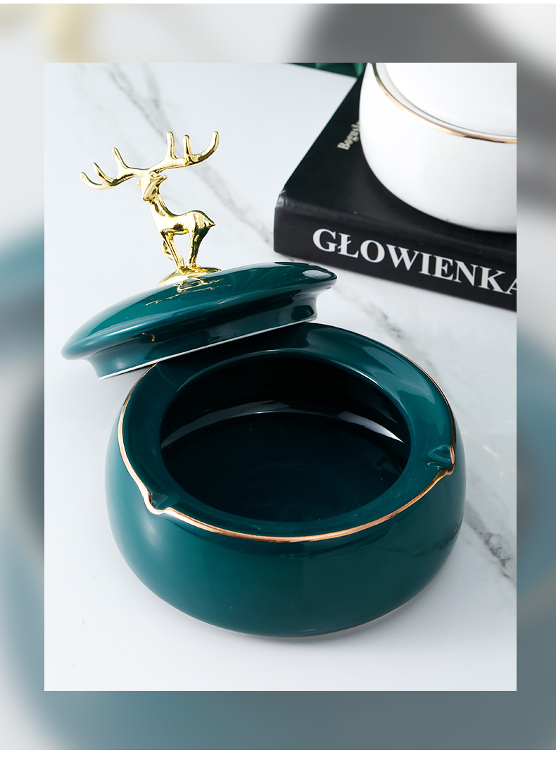 Nordic creative ashtray, the see colour with European ceramic ashtray home sitting room office multiple - function ashtray