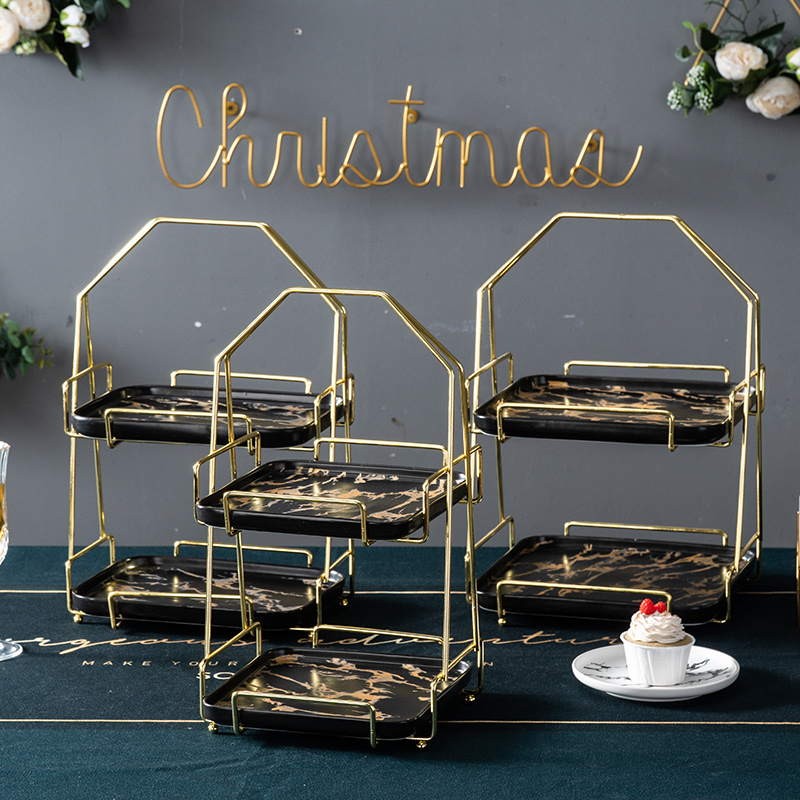 European dessert table furnishing articles ceramic cake tray display wedding table buffet tea afternoon tea heart
