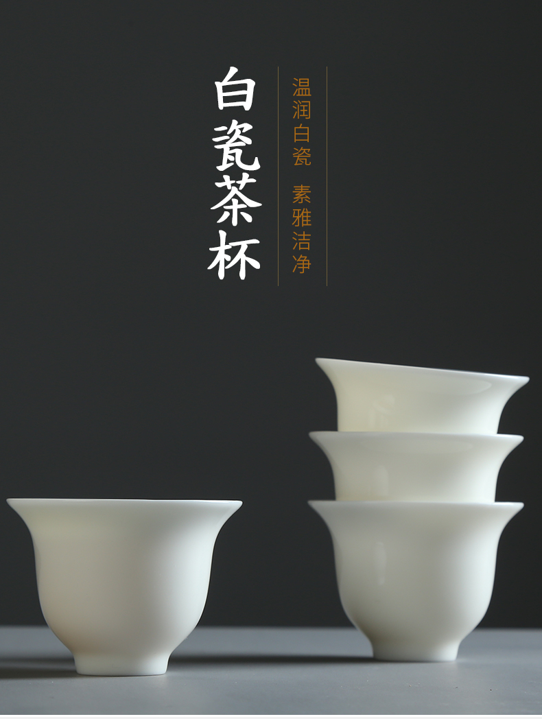 Ceramic cups kung fu hat to single CPU master cup tea cups of blue and white porcelain tea set home tea bowl