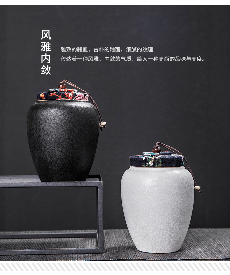 Receives violet arenaceous caddy fixings ceramic seal pot small medium save tea storage tank with portable tea caddy fixings tea sets