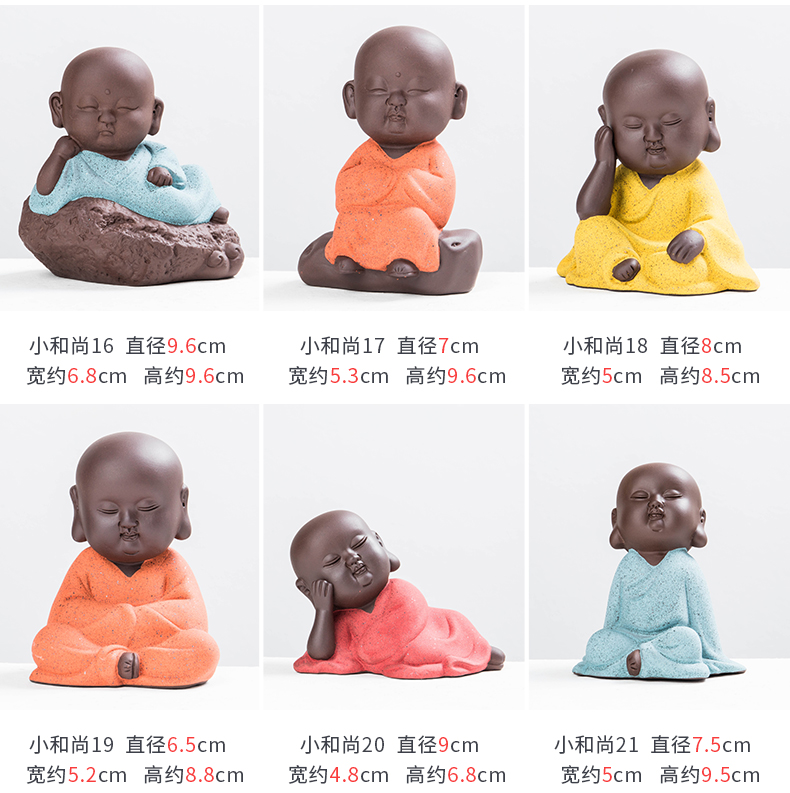 Pet furnishing articles creative express boutique tea can keep violet arenaceous the mythical wild animal characters little monk tea play pig tea tea art furnishing articles