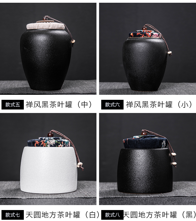 Receives violet arenaceous caddy fixings ceramic seal pot small medium save tea storage tank with portable tea caddy fixings tea sets
