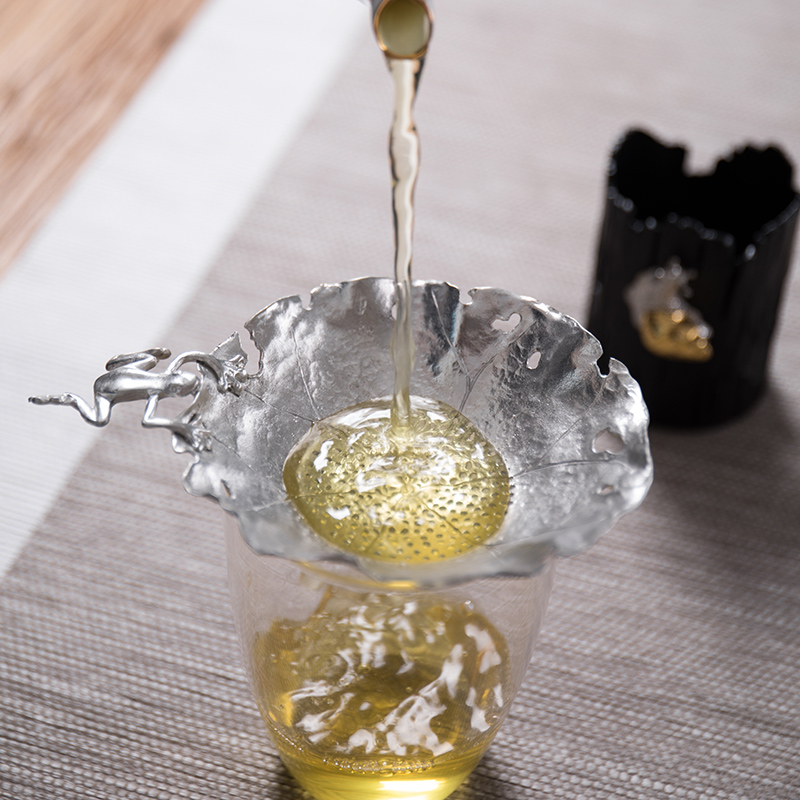 Treasure minister 's tin) filter creative tea filter good Japanese character manual tea accessories kung fu tea