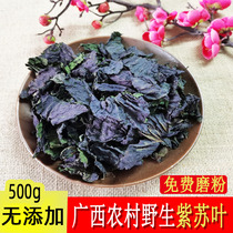 Guangxi rural wild perilla leaves perilla and perilla leaves for tea roasted fish shrimps and crabs edible Chinese medicinal materials 500g