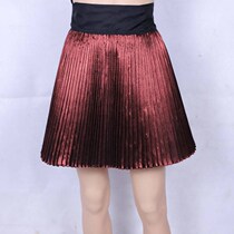 Guizhou Kaili Congjiang Dong bright cloth skirt Dong clothing hundred wrinkled skirt Female Dong big dance platform clothing short skirt