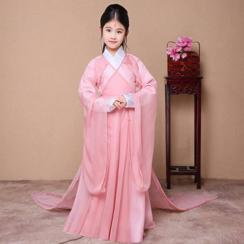 The Three Sheng III Peach Blossom Ancient Dress of the same Costume Children Vegetarian White Feng Jiuxuan Women's Ancient Dress Rehearsal