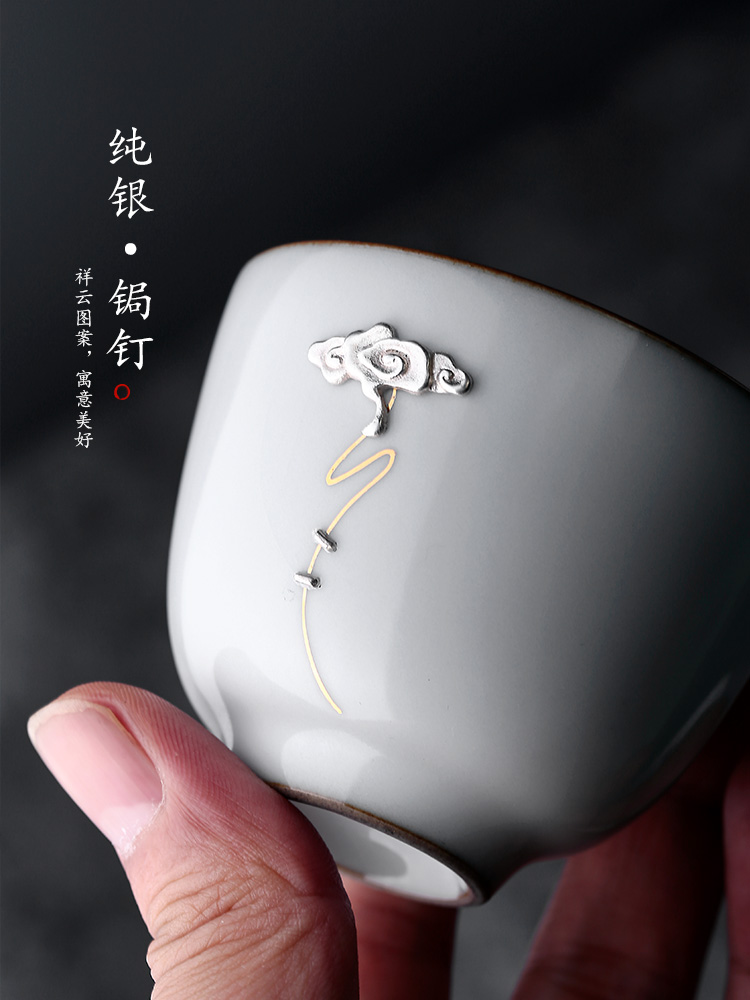 Jingdezhen 11.11 pre - sale 】 【 ru up market metrix who nail sample tea cup cup single CPU curium kung fu tea set a single hand